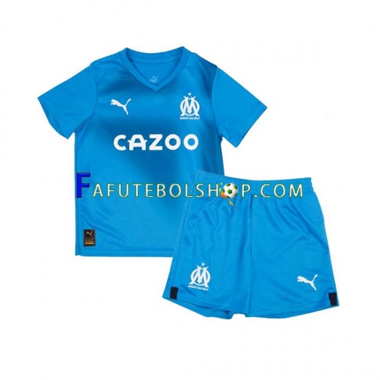 Camisa 3 Olympique de Marseille 2022-2023 manga curta ,infantil