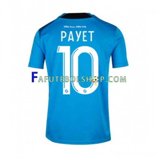 Camisa 3 Olympique de Marseille Dimitri Payet 10 2022-2023 manga curta ,Masculino