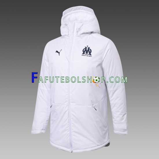 Olympique de Marseille Branco blusão ,Masculino