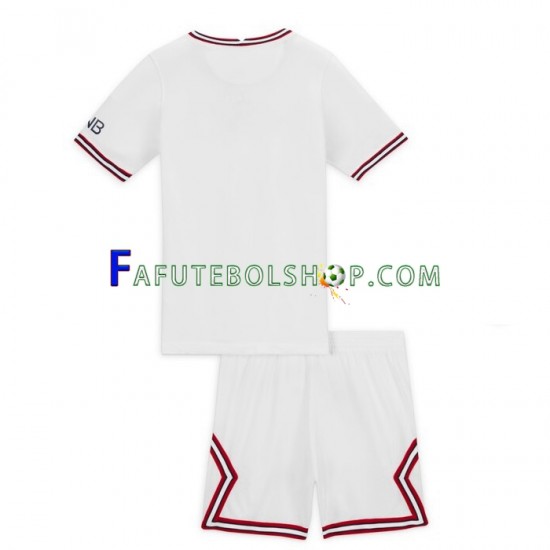 Camisa 4 Paris Saint Germain 2021-2022 manga curta ,infantil