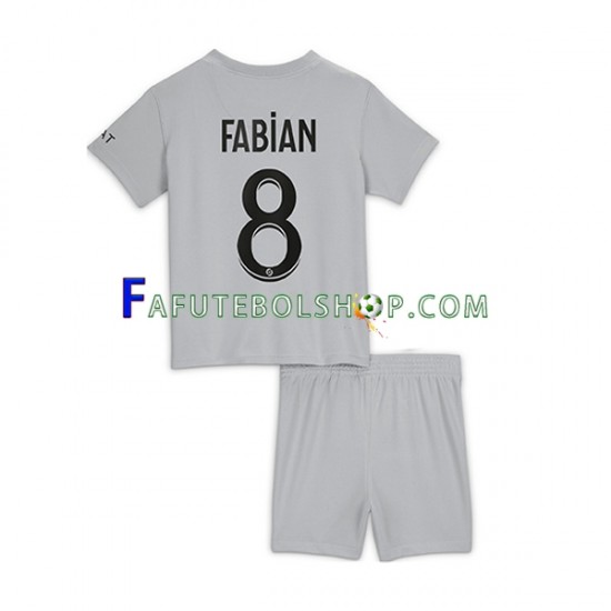 Camisa 2 Paris Saint Germain Fabian 8 2022-2023 manga curta ,infantil