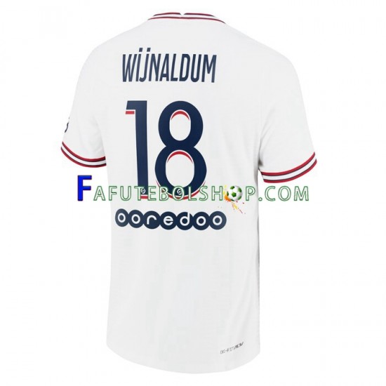 Camisa 4 Paris Saint Germain Georginio Wijnaldum 18 2021-2022 manga curta ,Masculino