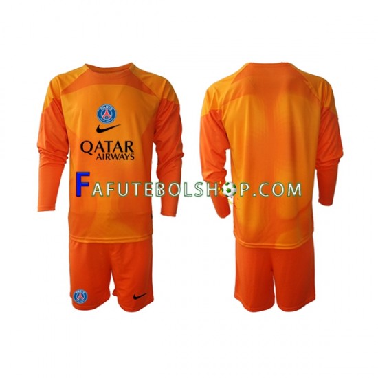 Camisa Goleiro 2 Paris Saint Germain 2022-2023 manga longa ,infantil