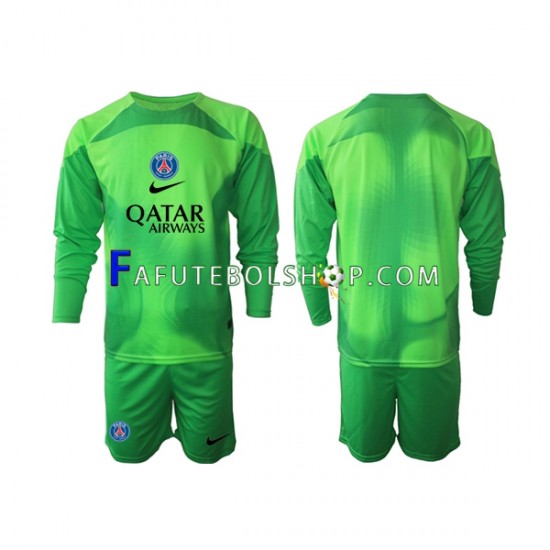 Camisa Goleiro 1 Paris Saint Germain 2022-2023 manga longa ,infantil