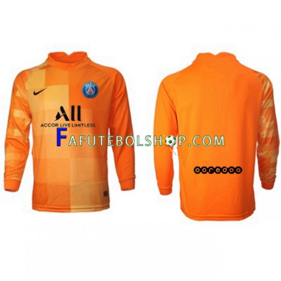 Camisa Goleiro 1 Paris Saint Germain 2021-2022 manga longa ,Masculino