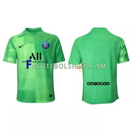 Camisa Goleiro 3 Paris Saint Germain 2021-2022 manga curta ,Masculino