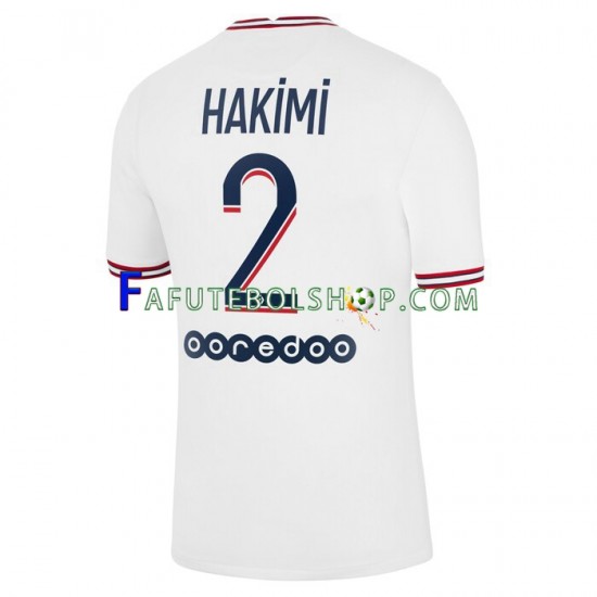 Camisa 4 Paris Saint Germain Hakimi 2 2021-2022 manga curta ,Masculino