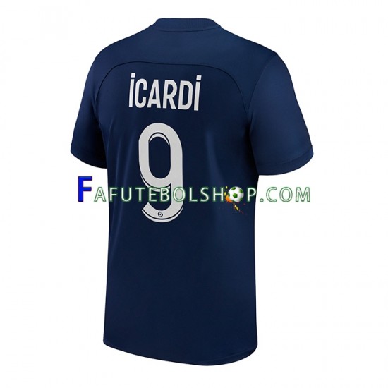 Camisa 1 Paris Saint Germain Icardi 9 2022-2023 manga curta ,Masculino