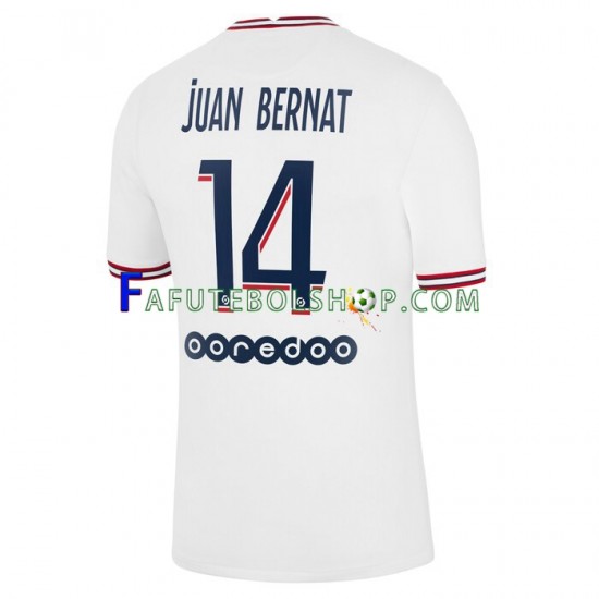 Camisa 4 Paris Saint Germain Juan Bernat 14 2021-2022 manga curta ,Masculino