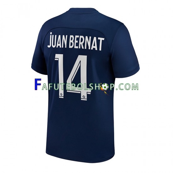 Camisa 1 Paris Saint Germain Juan Bernat 14 2022-2023 manga curta ,Masculino