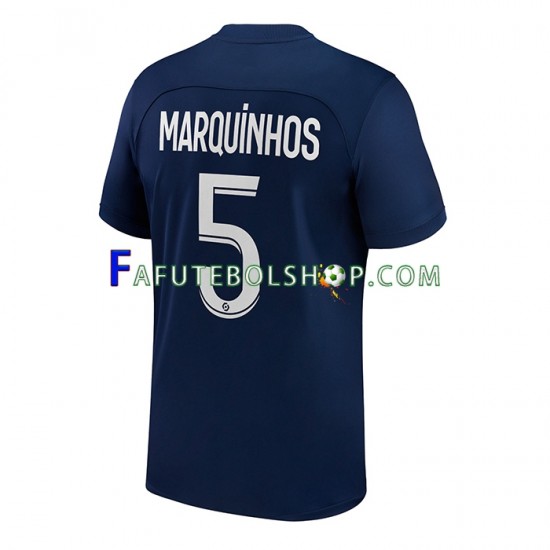 Camisa 1 Paris Saint Germain Marquinhos 5 2022-2023 manga curta ,Masculino