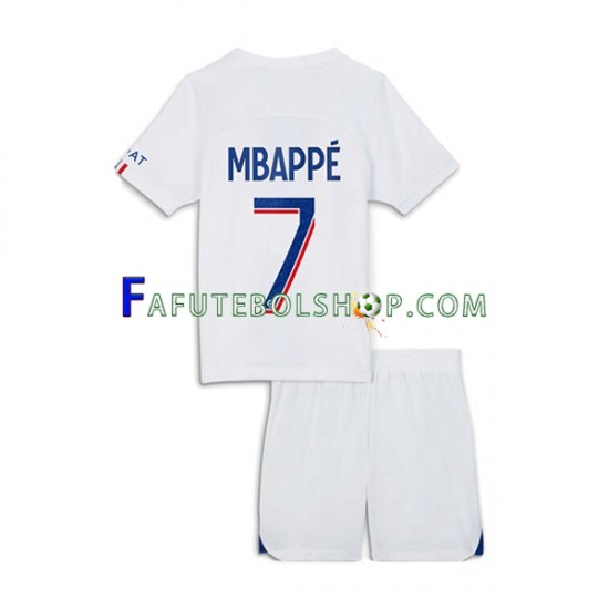 Camisa 3 Paris Saint Germain Mbappé 7 2022-2023 manga curta ,infantil