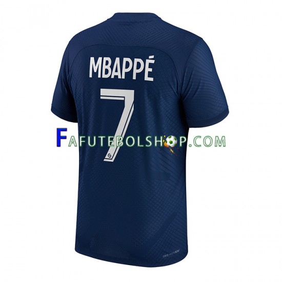 Camisa 1 Paris Saint Germain Mbappé 7 2022-2023 manga curta ,Masculino