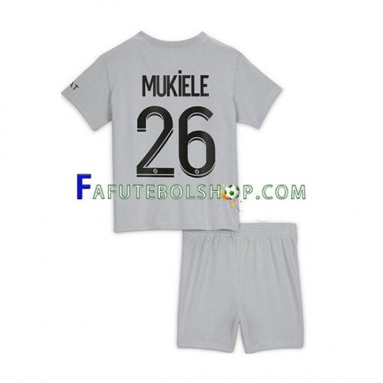 Camisa 2 Paris Saint Germain Mukiele 26 2022-2023 manga curta ,infantil