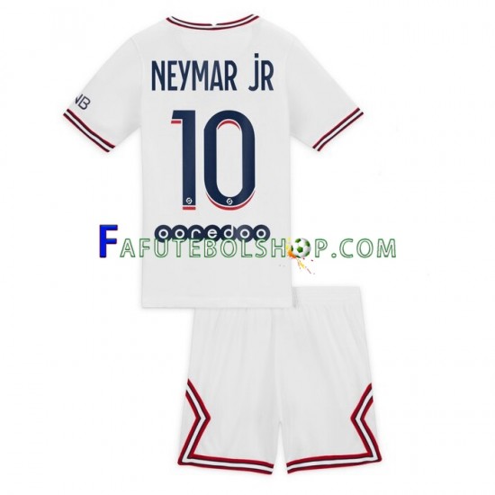 Camisa 4 Paris Saint Germain Neymar Jr 10 2021-2022 manga curta ,infantil