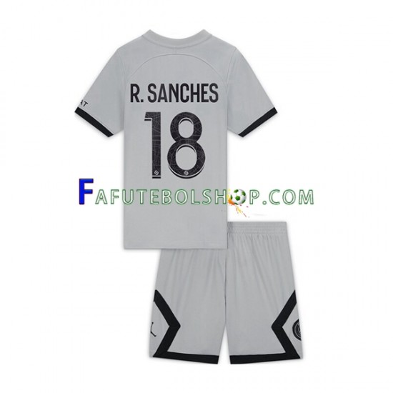 Camisa 2 Paris Saint Germain R.Sanches 18 2022-2023 manga curta ,infantil