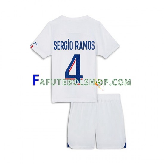 Camisa 3 Paris Saint Germain Sergio Ramos 4 2022-2023 manga curta ,infantil