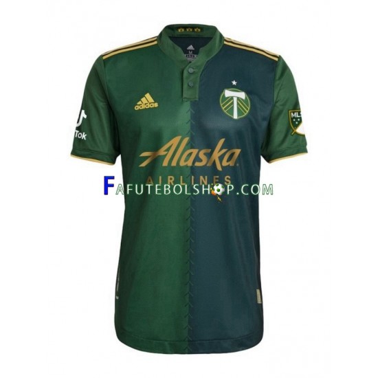 Camisa 1 Portland Timbers 2022 manga curta ,Masculino