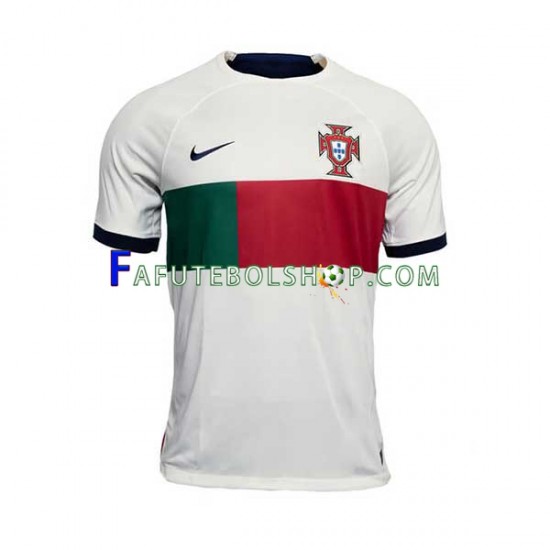 Camisa 2 Portugal Copa Do Mundo 2022 manga curta ,Masculino