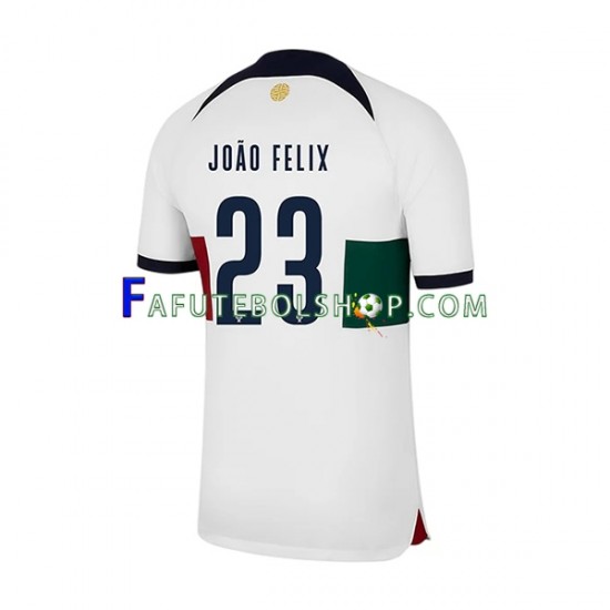 Camisa 2 Portugal Joao Felix 23 Copa Do Mundo 2022 manga curta ,Masculino