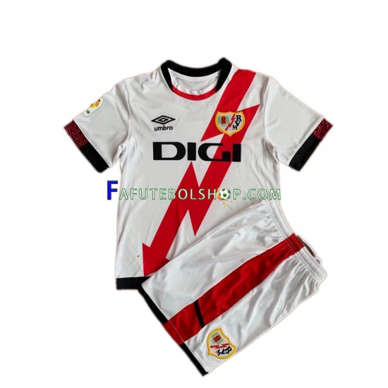 Camisa 1 Rayo Vallecano 2021-2022 manga curta ,infantil