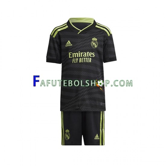 Camisa 3 Real Madrid 2022-2023 manga curta ,infantil