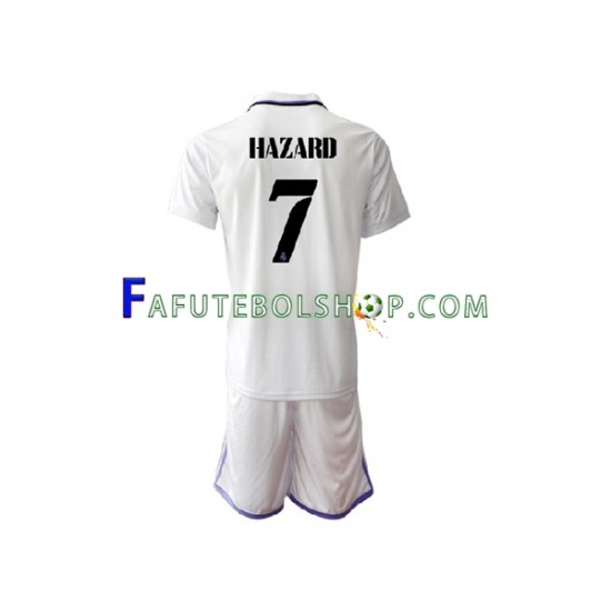 Camisa 1 Real Madrid Eden Hazard 7 2022-2023 manga curta ,infantil