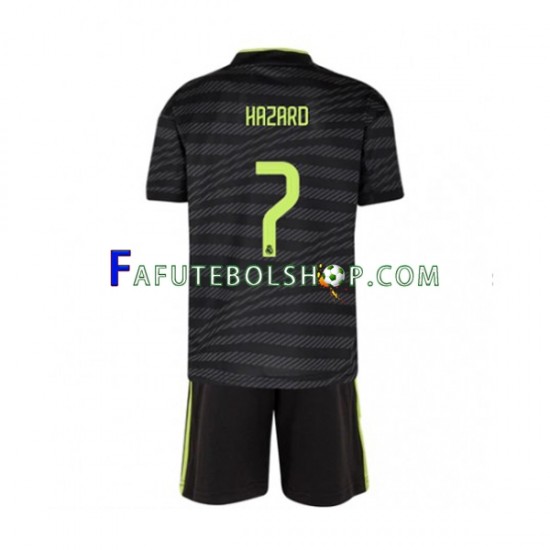 Camisa 3 Real Madrid Eden Hazard 7 2022-2023 manga curta ,infantil