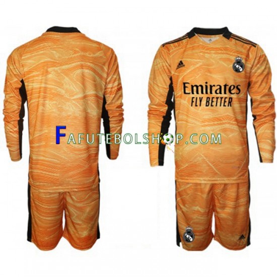 Camisa Goleiro 2 Real Madrid 2021-2022 manga longa ,infantil