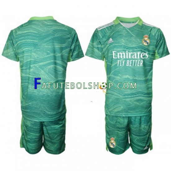 Camisa Goleiro 3 Real Madrid 2021-2022 manga curta ,infantil