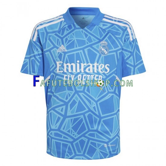 Camisa Goleiro 1 Real Madrid 2022-2023 manga curta ,Masculino