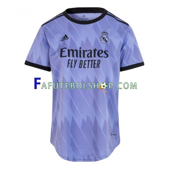 Camisa 2 Real Madrid 2022-2023 manga curta ,Feminino