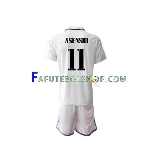 Camisa 1 Real Madrid Marco Asensio 11 2022-2023 manga curta ,infantil