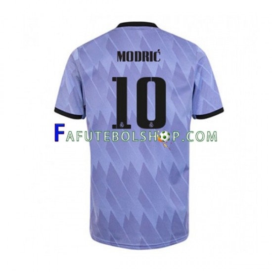 Camisa 2 Real Madrid Modrić 10 2022-2023 manga curta ,Masculino