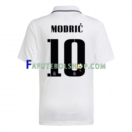 Camisa 1 Real Madrid Modrić 10 2022-2023 manga curta ,Masculino