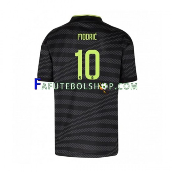 Camisa 3 Real Madrid Modrić 10 2022-2023 manga curta ,Masculino