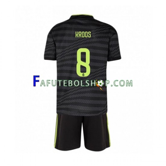 Camisa 3 Real Madrid Toni Kroos 8 2022-2023 manga curta ,infantil