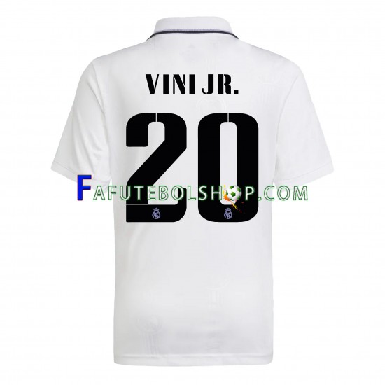 Camisa 1 Real Madrid Vini Jr. 20 2022-2023 manga curta ,Masculino