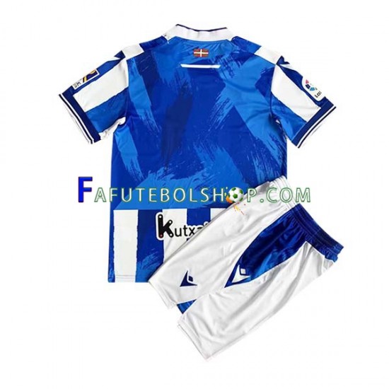 Camisa 1 Real Sociedad 2022-2023 manga curta ,infantil