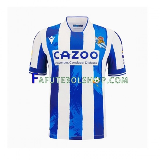 Camisa 1 Real Sociedad 2022-2023 manga curta ,Masculino