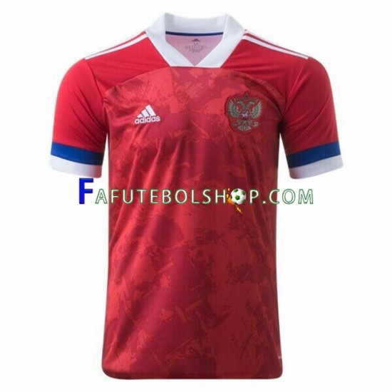 Camisa 1 Rússia 2020-2021 manga curta ,Masculino