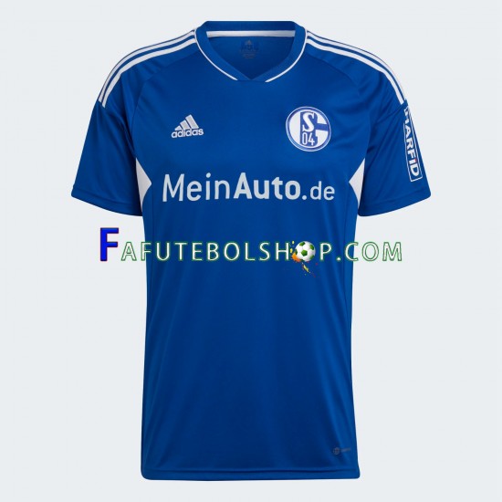 Camisa 1 Schalke 04 2022-2023 manga curta ,Masculino