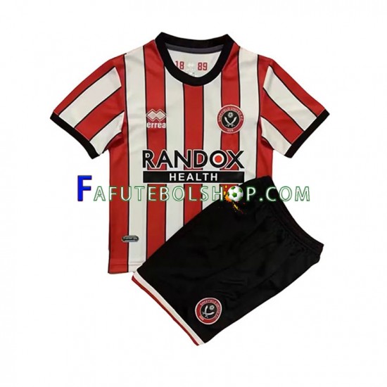 Camisa 1 Sheffield United 2022-2023 manga curta ,infantil