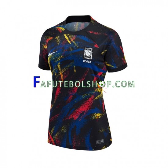 Camisa 2 Coreia do Sul Copa Do Mundo 2022 manga curta ,Feminino