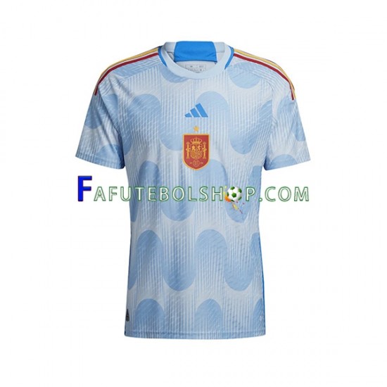 Camisa 2 Espanha Copa Do Mundo 2022 manga curta ,Masculino