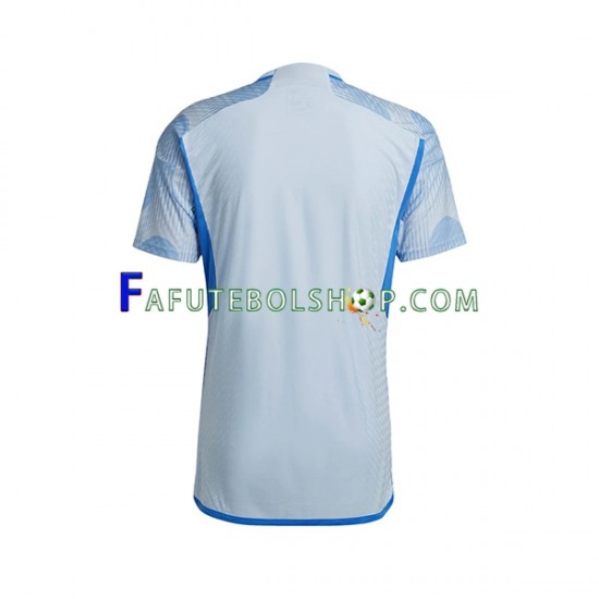 Camisa 2 Espanha Copa Do Mundo 2022 manga curta ,Masculino