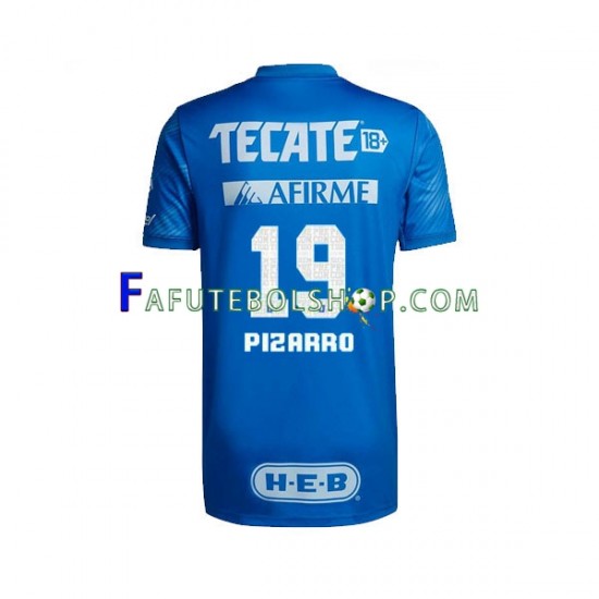 Camisa 2 Tigres UANL Guido Pizarro 19 2022-2023 manga curta ,Masculino