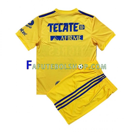 Camisa 1 Tigres UANL 2022-2023 manga curta ,infantil