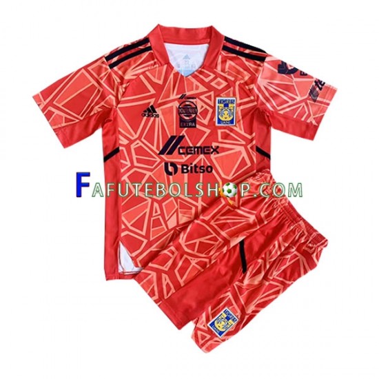 Camisa Goleiro 2 Tigres UANL 2022-2023 manga curta ,infantil