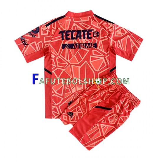 Camisa Goleiro 2 Tigres UANL 2022-2023 manga curta ,infantil